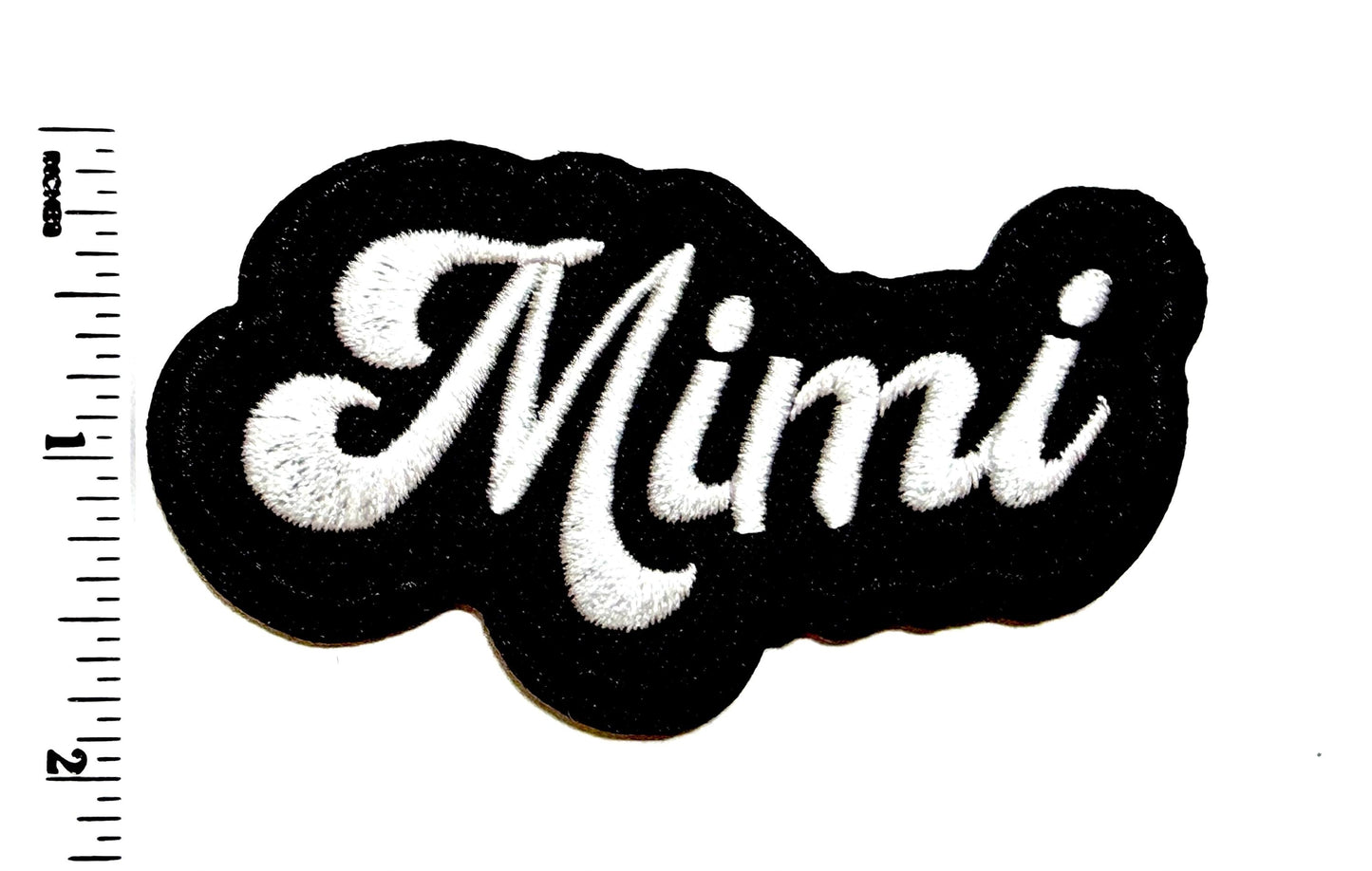 Gigi, Mimi or Nana patch 3.25” - Embroidered Iron on patch