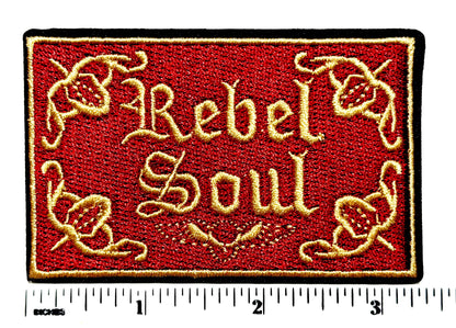Rebel Soul patch - Embroidered DIY Iron on patch
