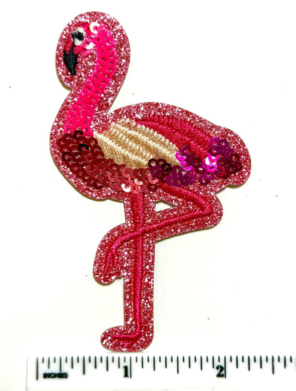 Pink Flamingo Sequin 3.5”