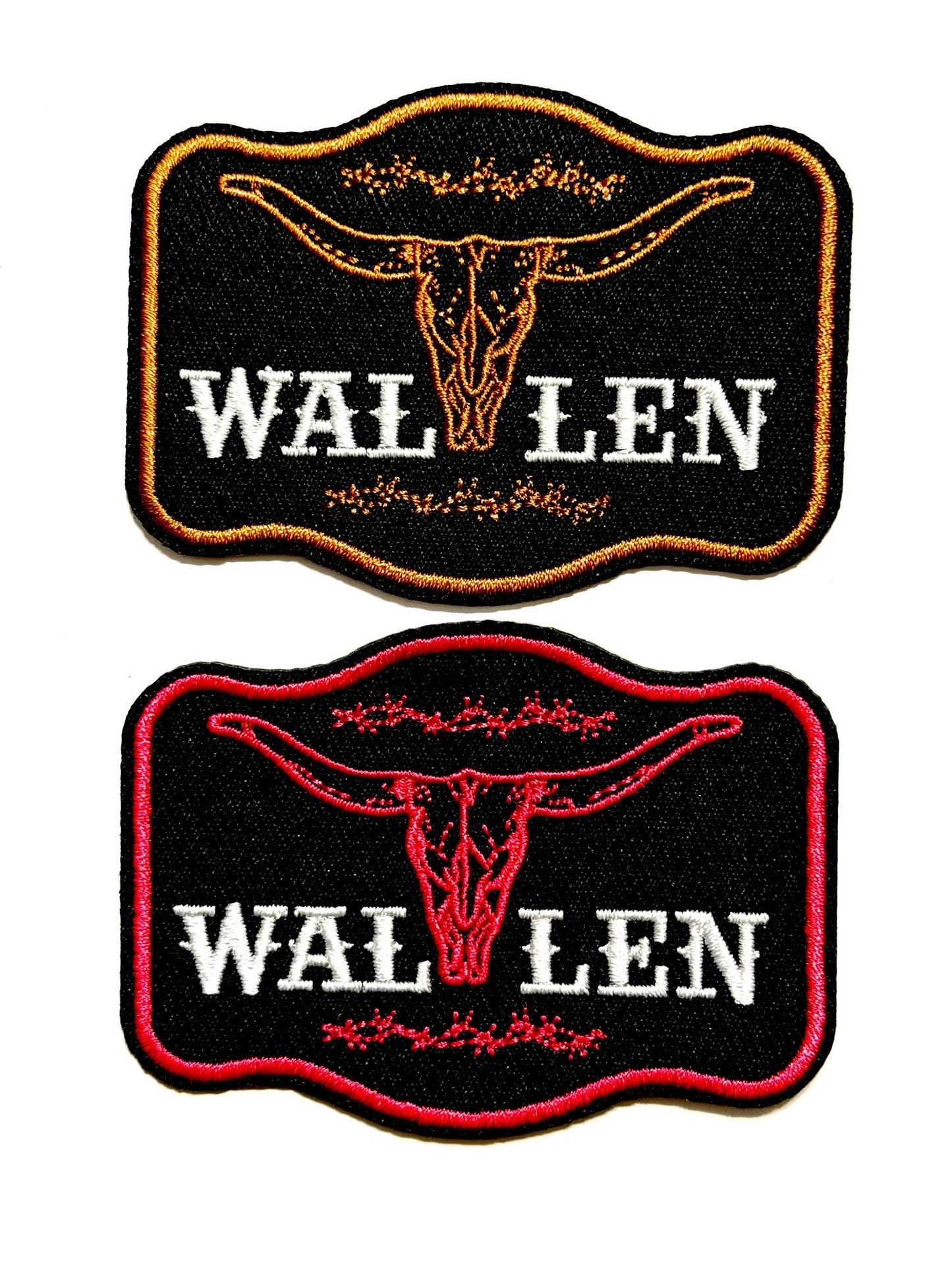 Wallen Cow Skull patch -  Embroidered DIY iron on patch