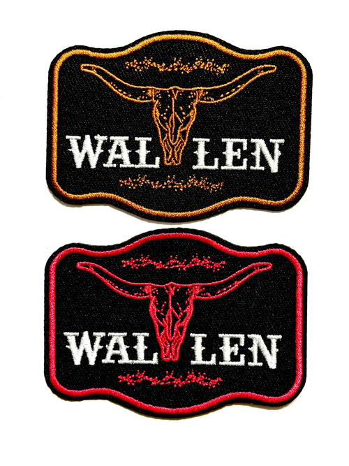 Wallen Cow Skull patch -  Embroidered DIY iron on patch