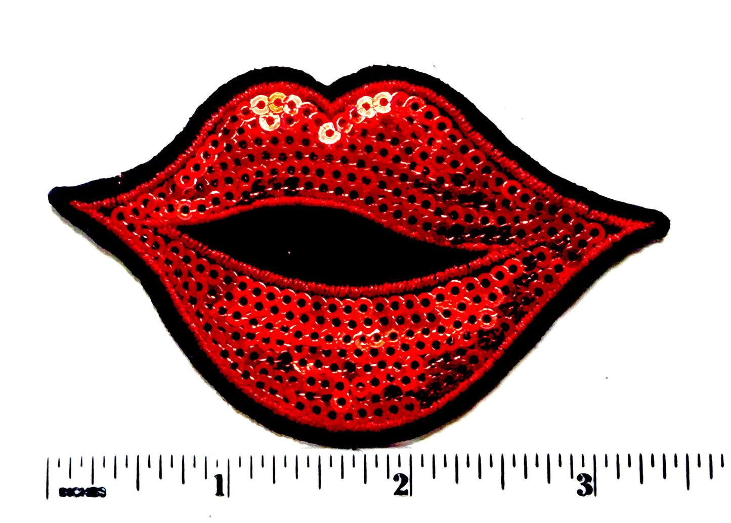 Red Sequins Lips 3.5”