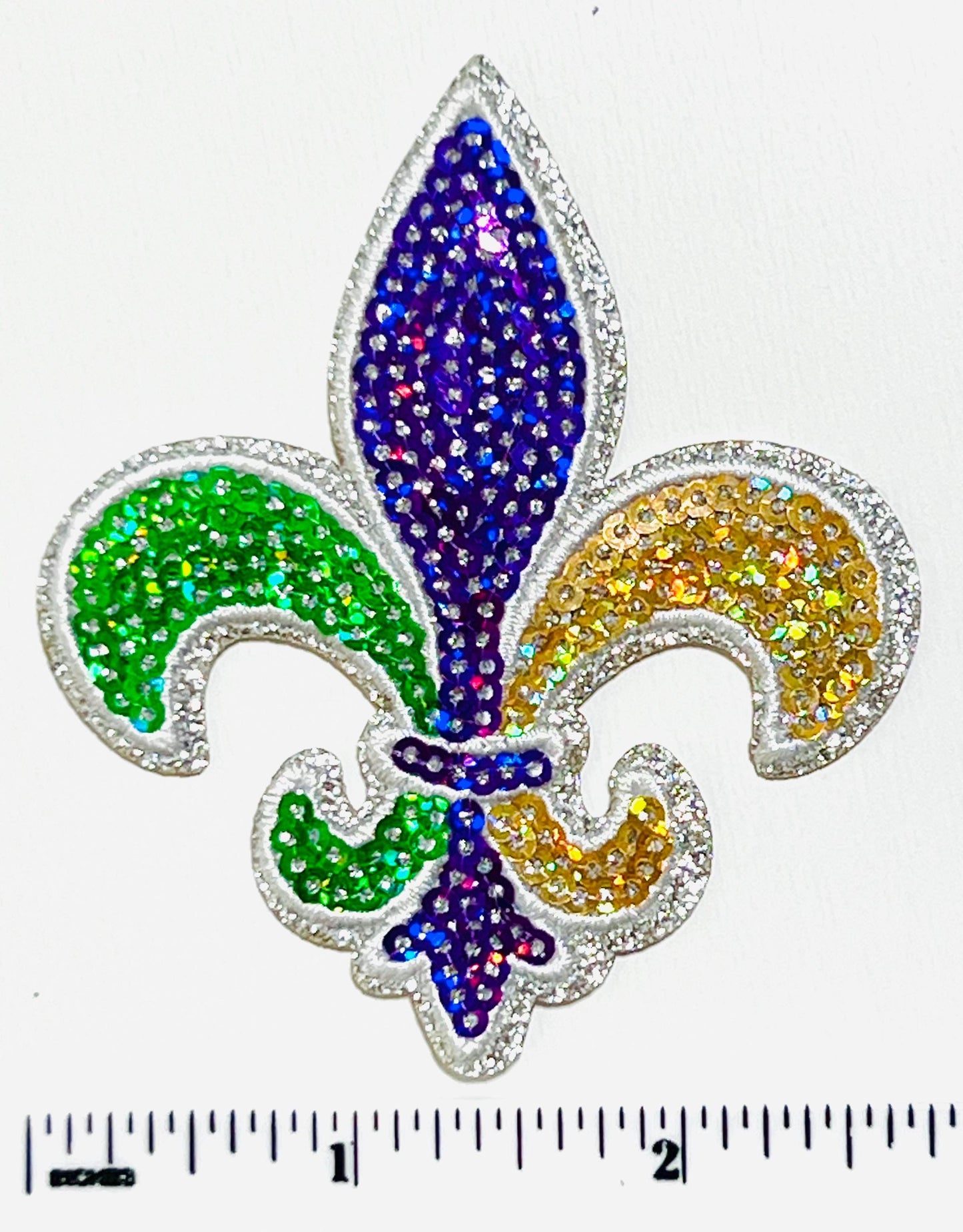 Mardi Gras Sequins patches - King Cake, fleur de lis, Mardi Gras mask, star Sequins DIY Iron on patches