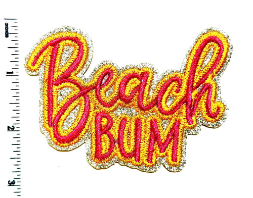 Beach Bum with silver glitter 3.75”