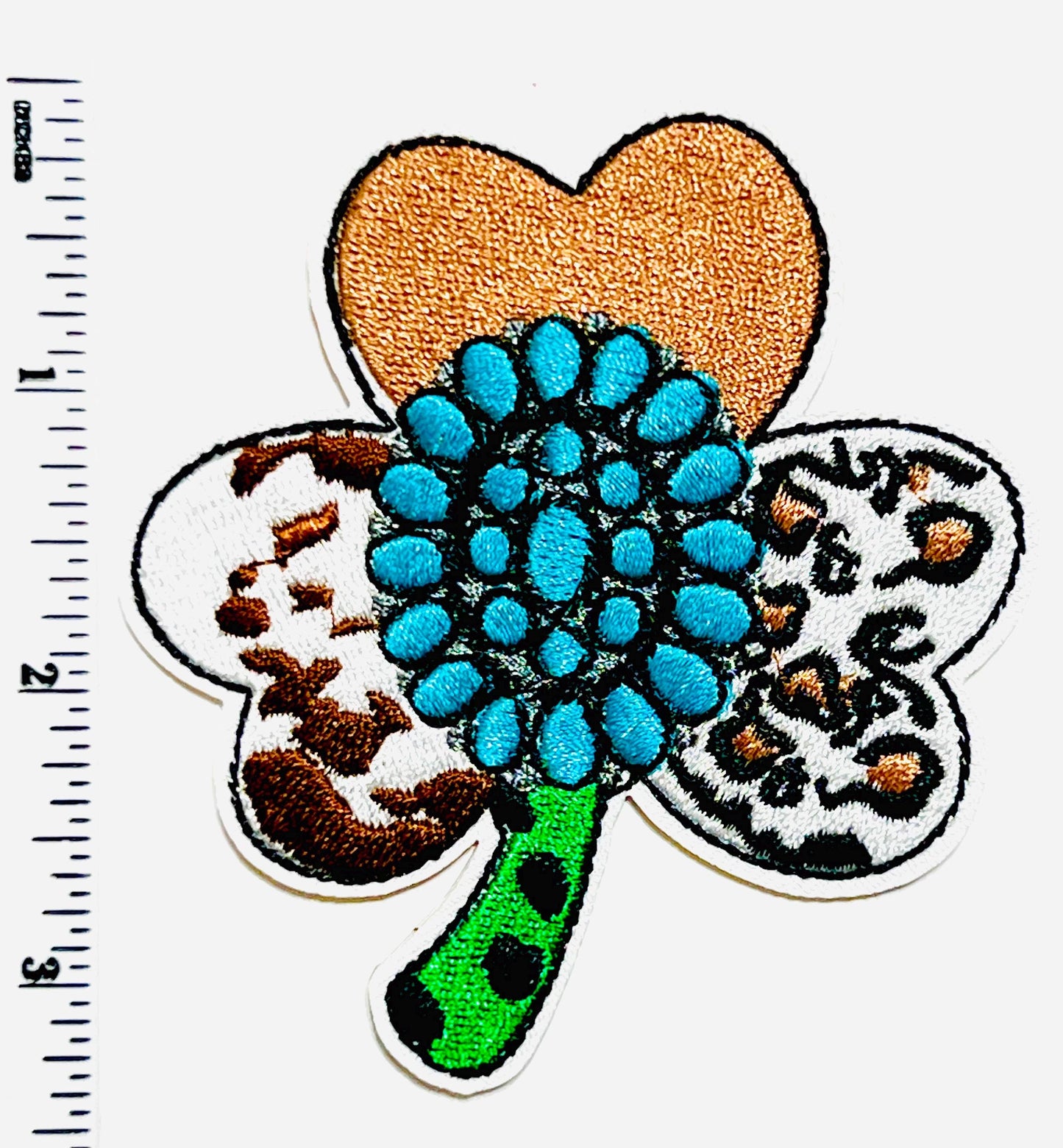 Turquoise Patches - Embroidered DIY Iron On Patch