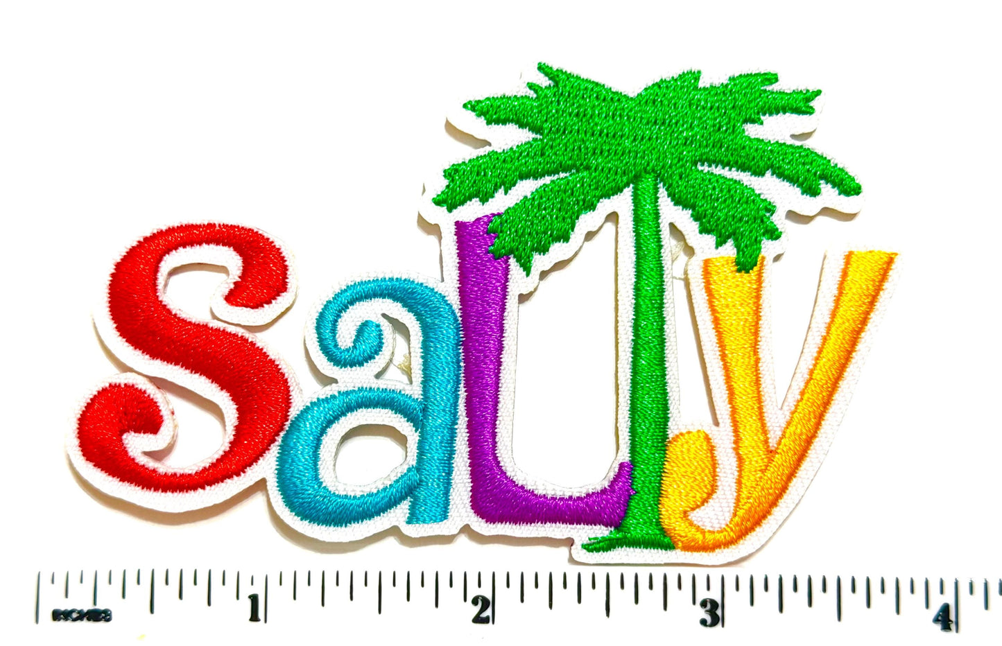 Salty colorful patch - Embroidered iron on appliqué