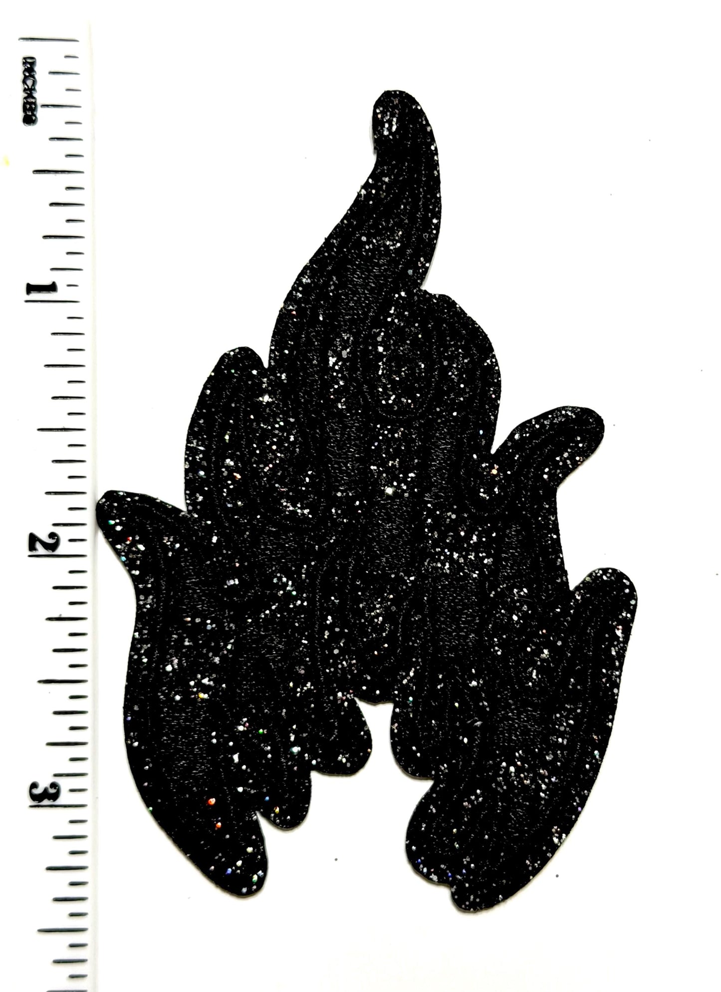 Checkered Flames - Embroidered Iron On Patches 3.5”