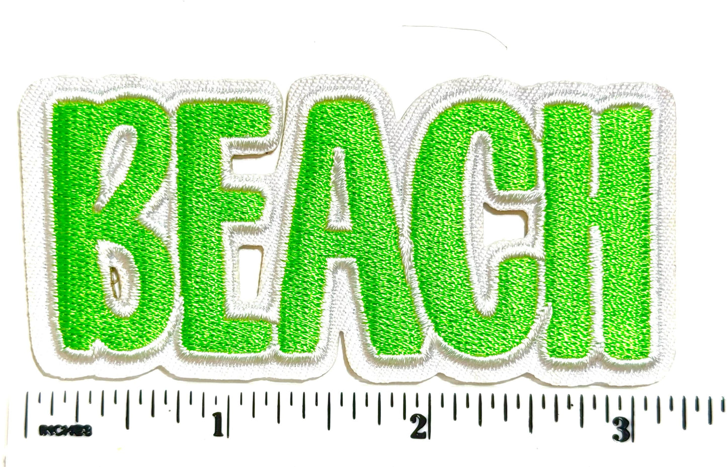 Beach patch - Embroidered Iron on patch 3”