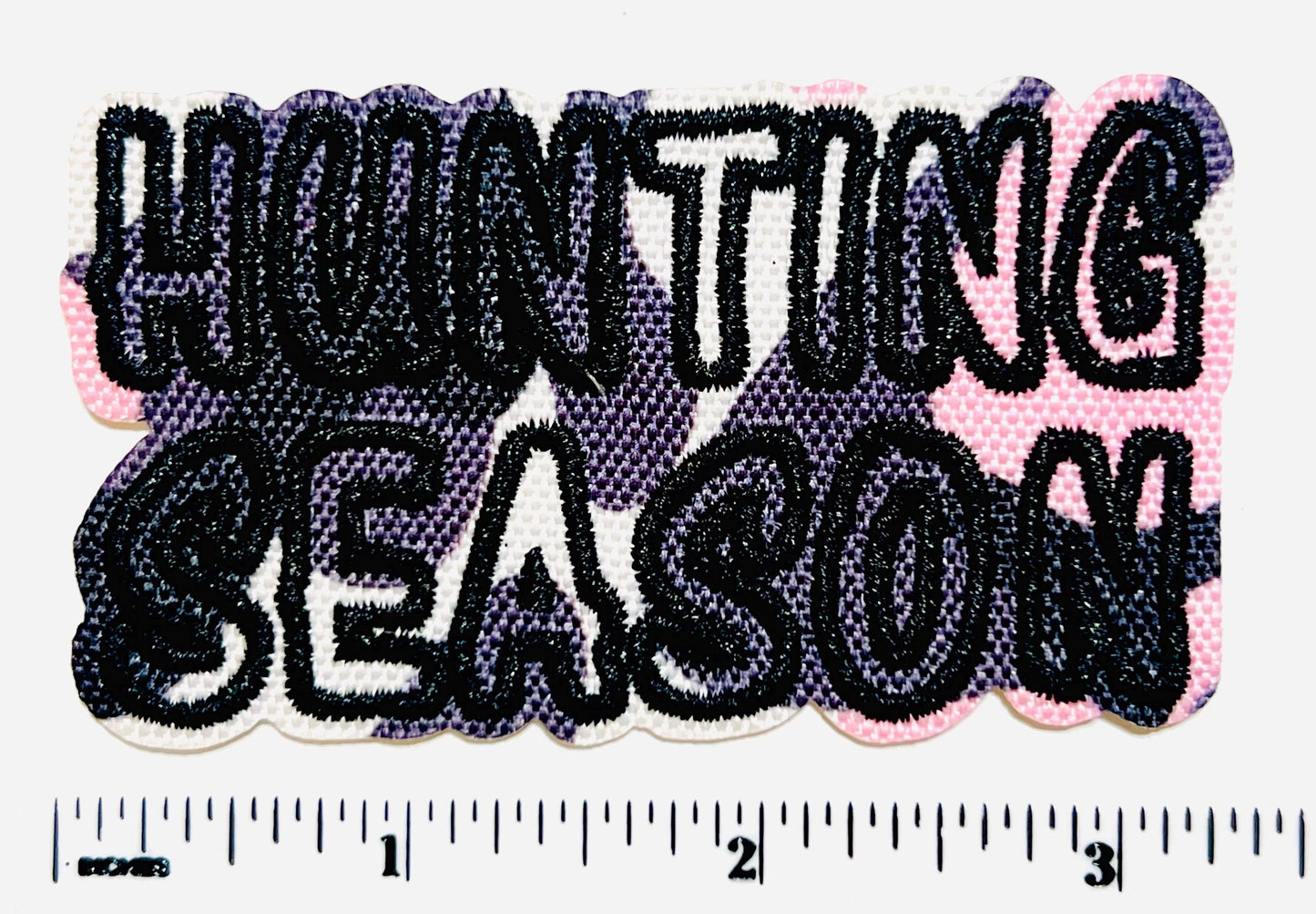 Hunting season camouflage patch - Embroidered Iron on patch