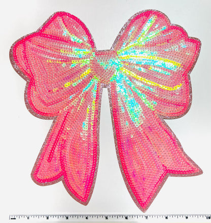 Bows - Sequins/Chenille Iron on patches
