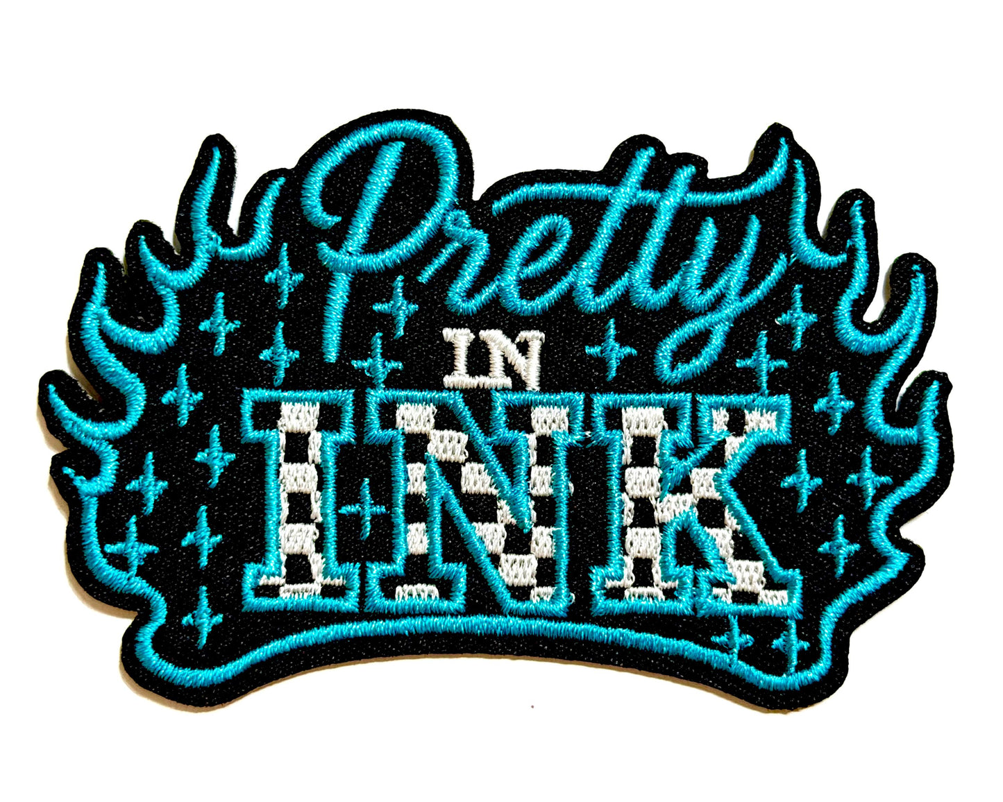 Pretty in Ink 3.5” patch - Embroidered Iron on patches