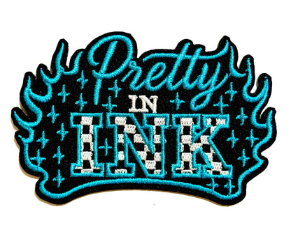 Pretty in Ink 3.5” patch - Embroidered Iron on patches