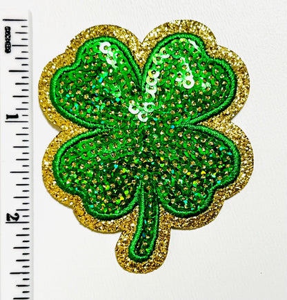 St. Patrick’s Day Sequins Patches - DIY Iron on patch