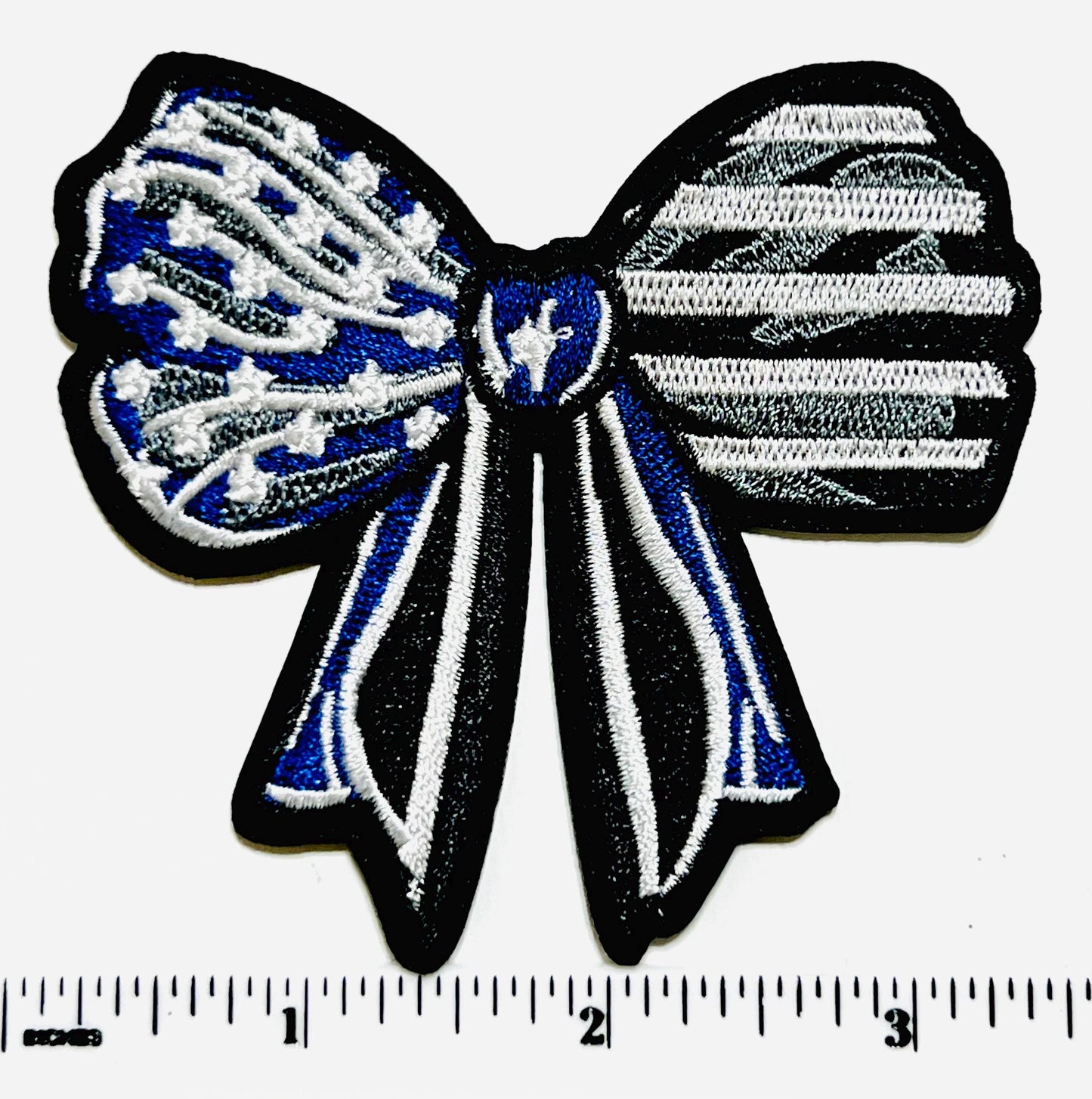 Back the Blue Bow & Heart
