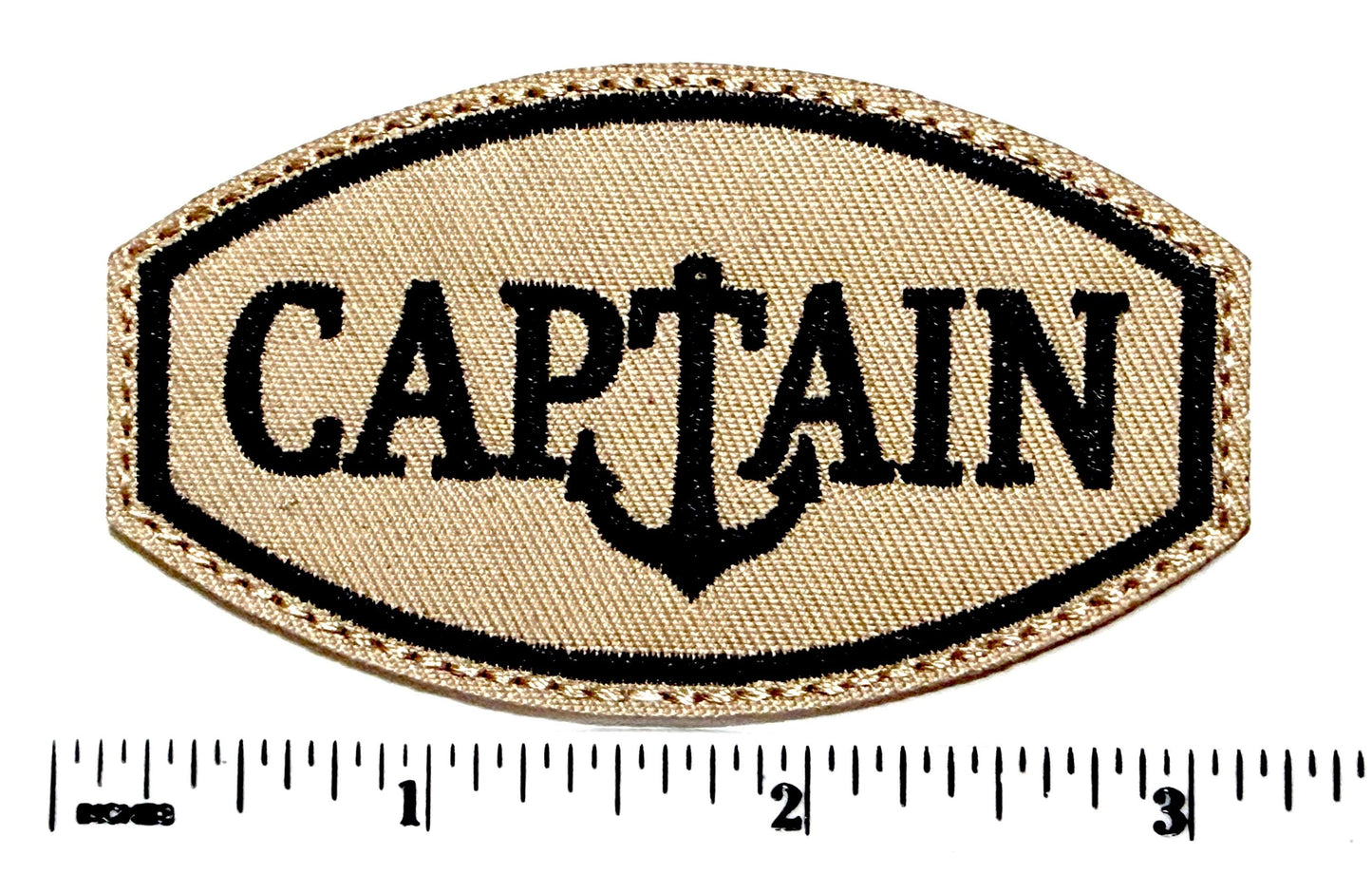 Captain - Embroidered Iron on patch 3.25”