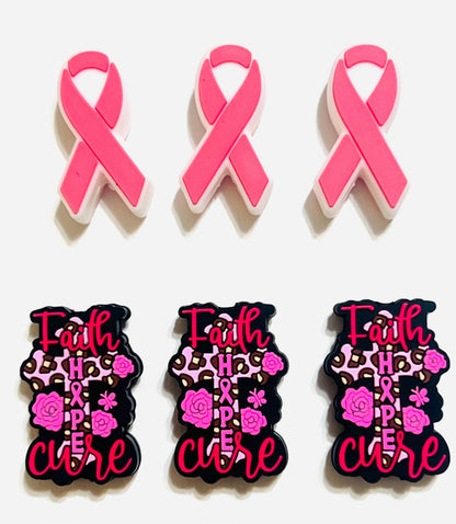 Breast cancer awareness focals- set of 3 double sided focals