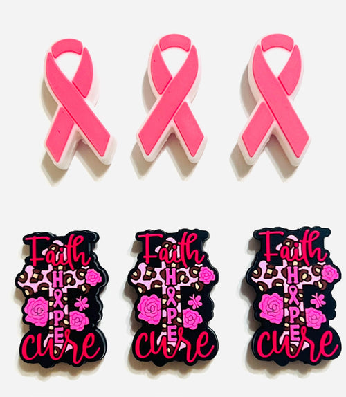 Breast cancer awareness focals- set of 3 double sided focals