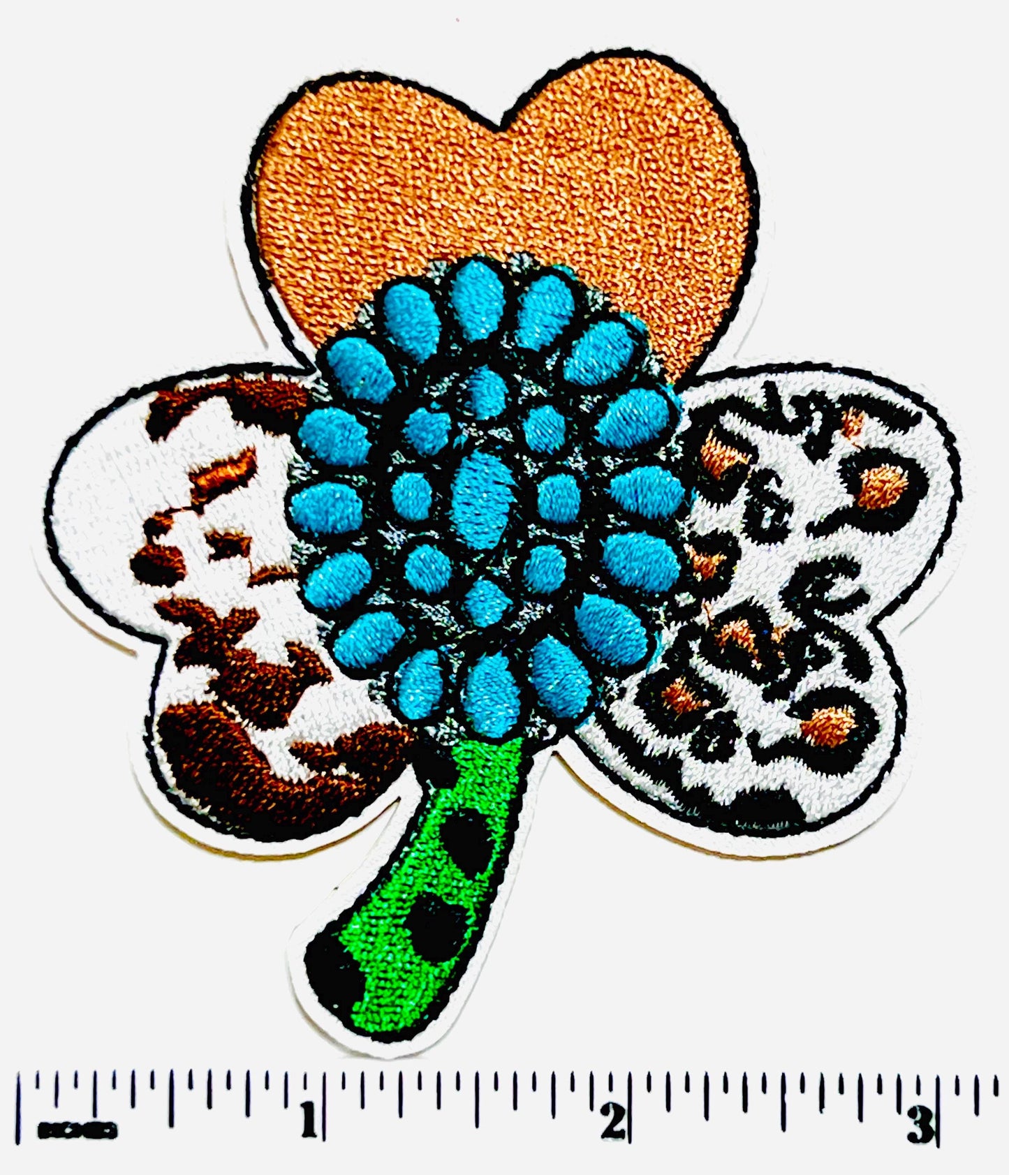 Turquoise Patches - Embroidered DIY Iron On Patch