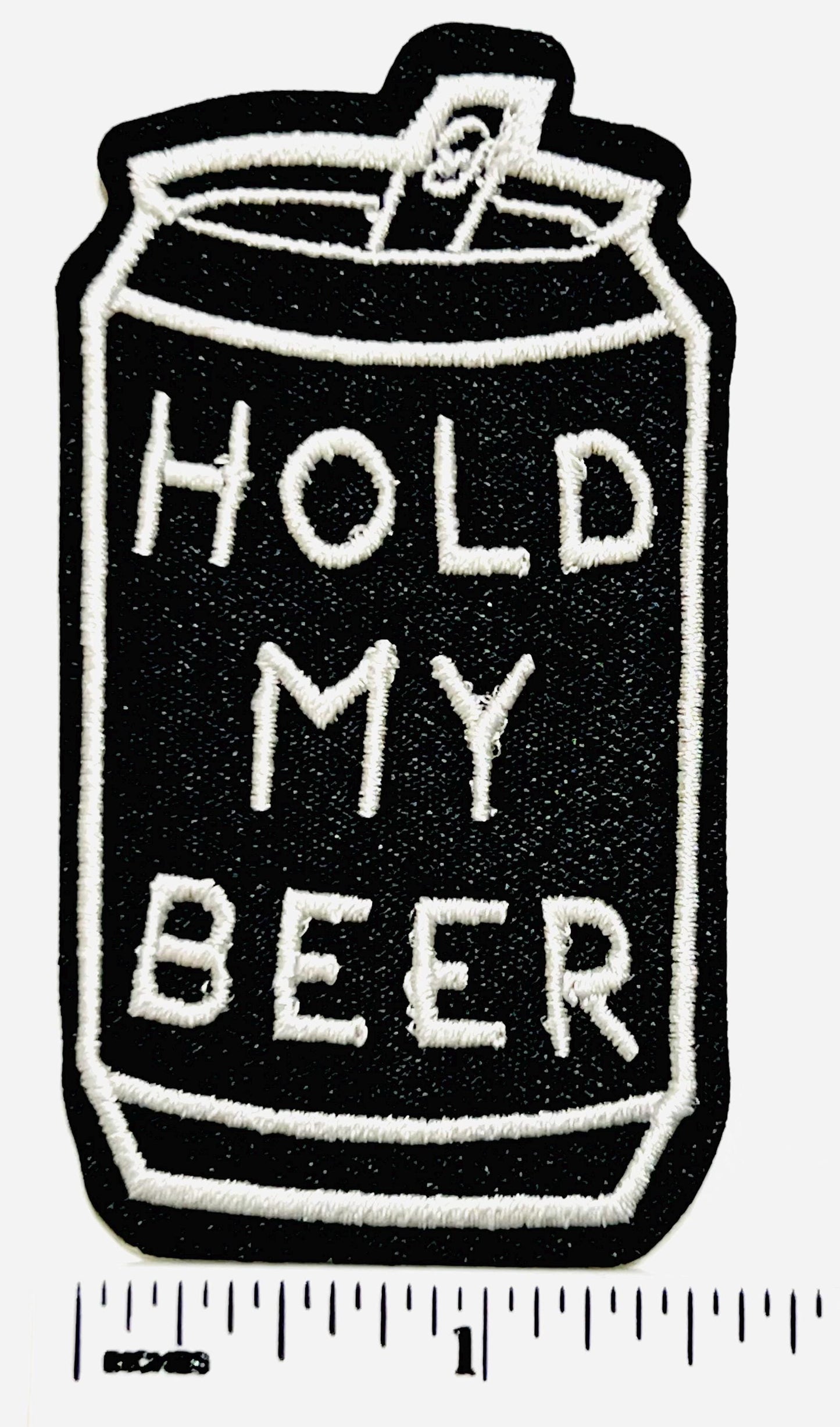 Hold my beer patch - Embroidered DIY Iron on Patch