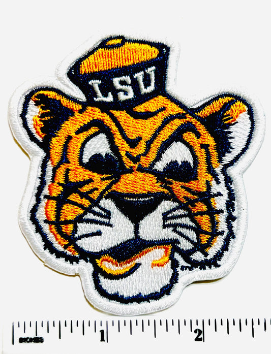 Tigers Mascot Patch - Embroidered Iron on patch