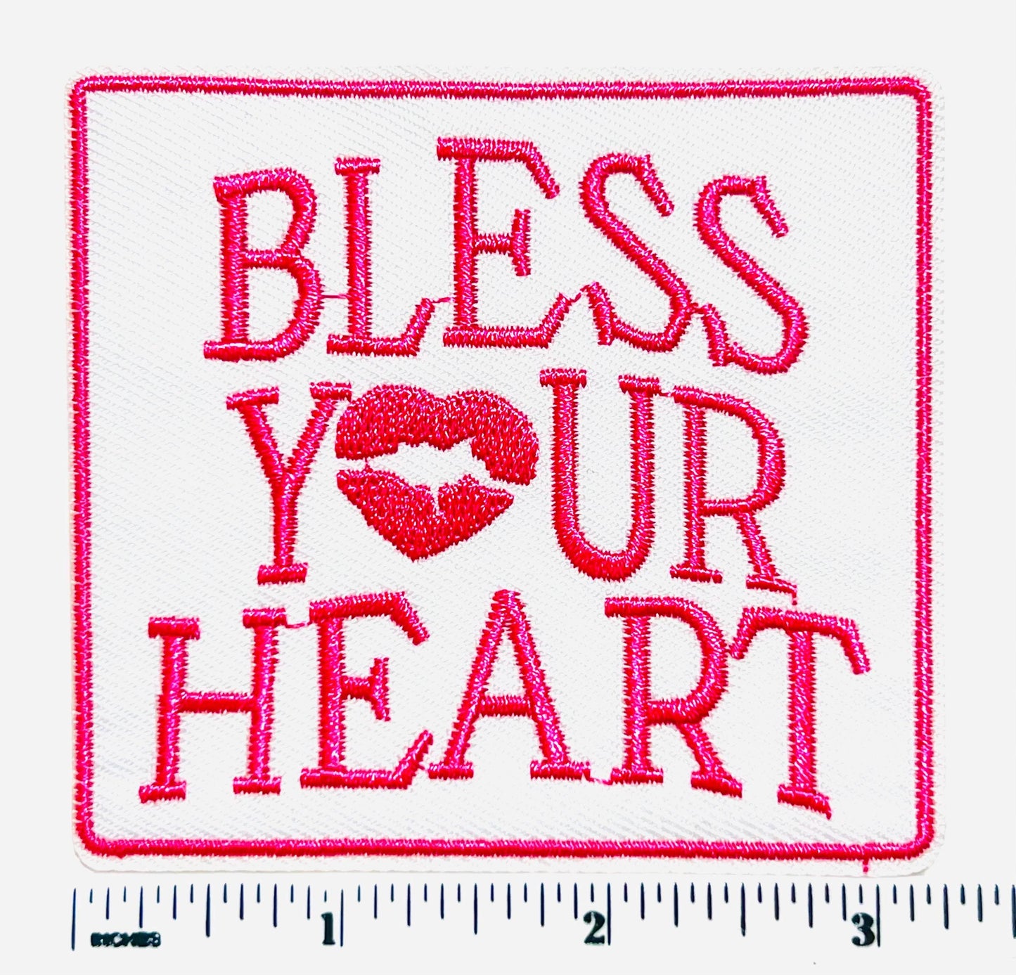 Bless Your Heart patch - Embroidered DIY Iron on patch