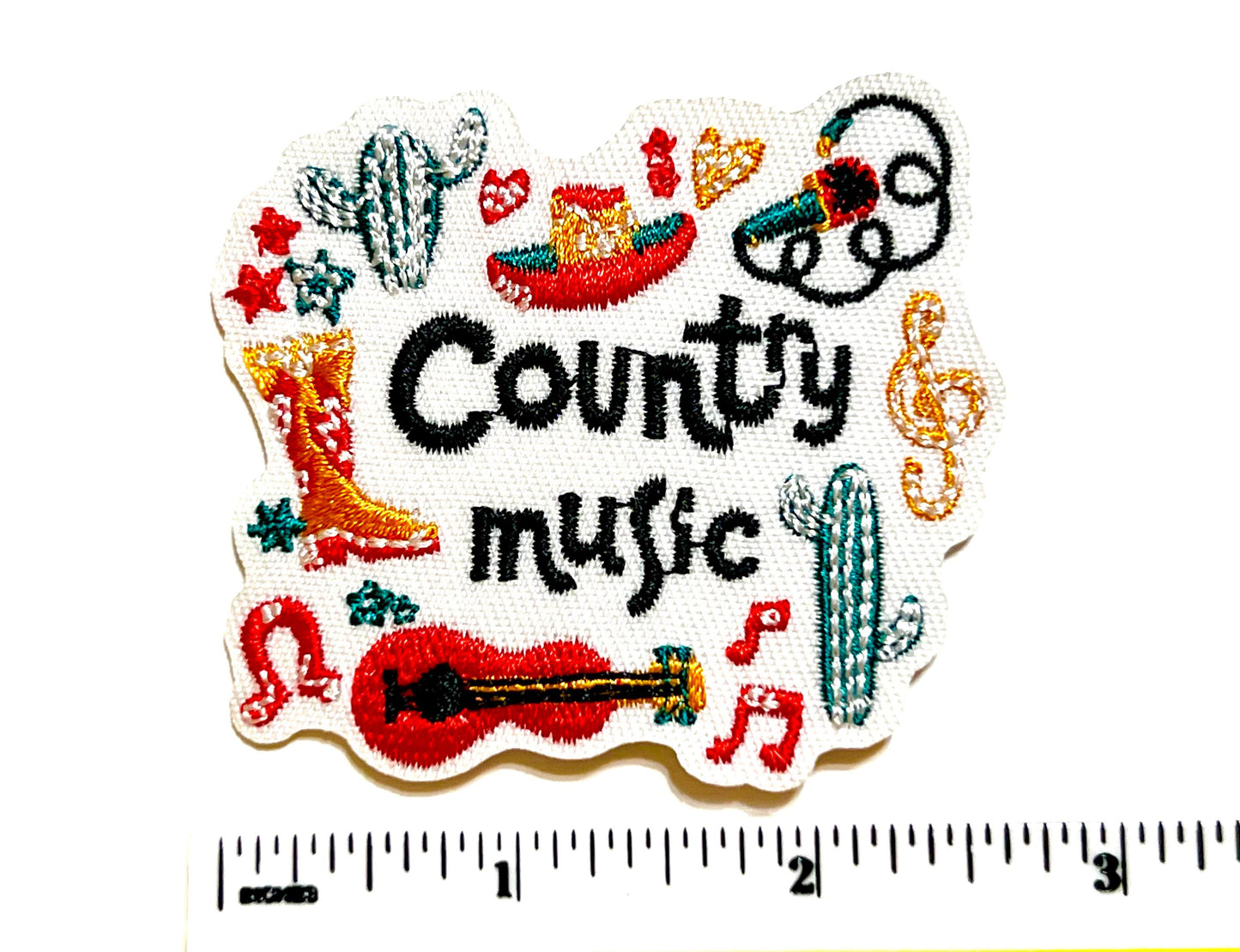 Country Music - Embroidered Iron on patches