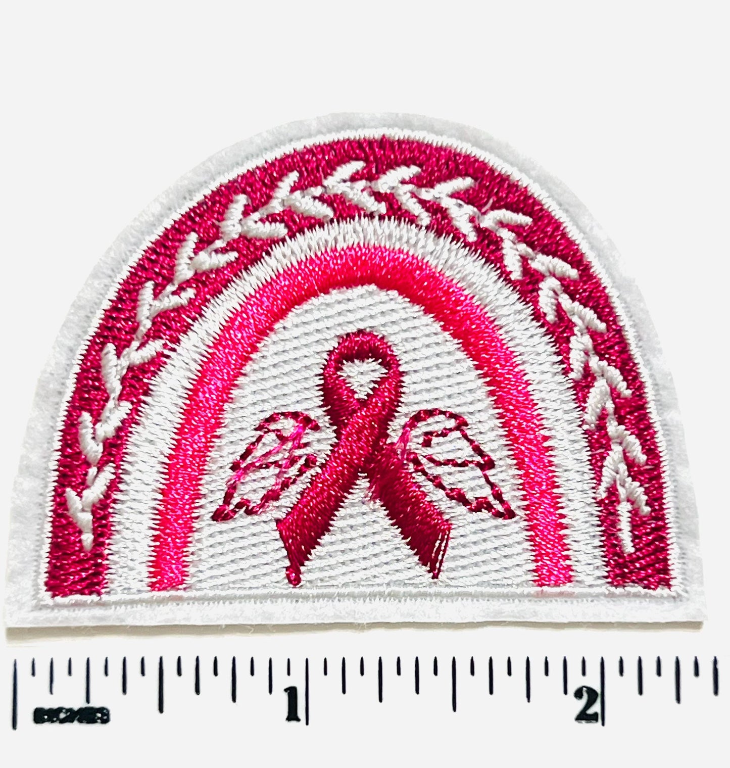 Breast cancer awareness - Embroidered Iron on patches