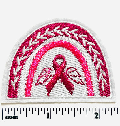 Breast cancer awareness - Embroidered Iron on patches