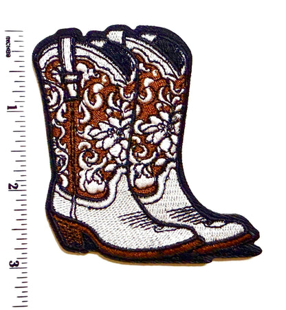 Cowgirl Boots - Embroidered Iron on patch 3”