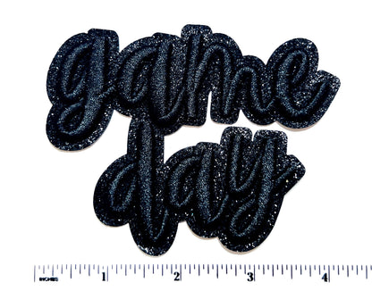 Game day patch - Embroidered Iron on patch with puff letters