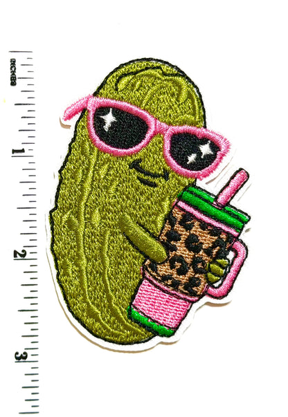 Pickle patches - Embroidered Iron on patches