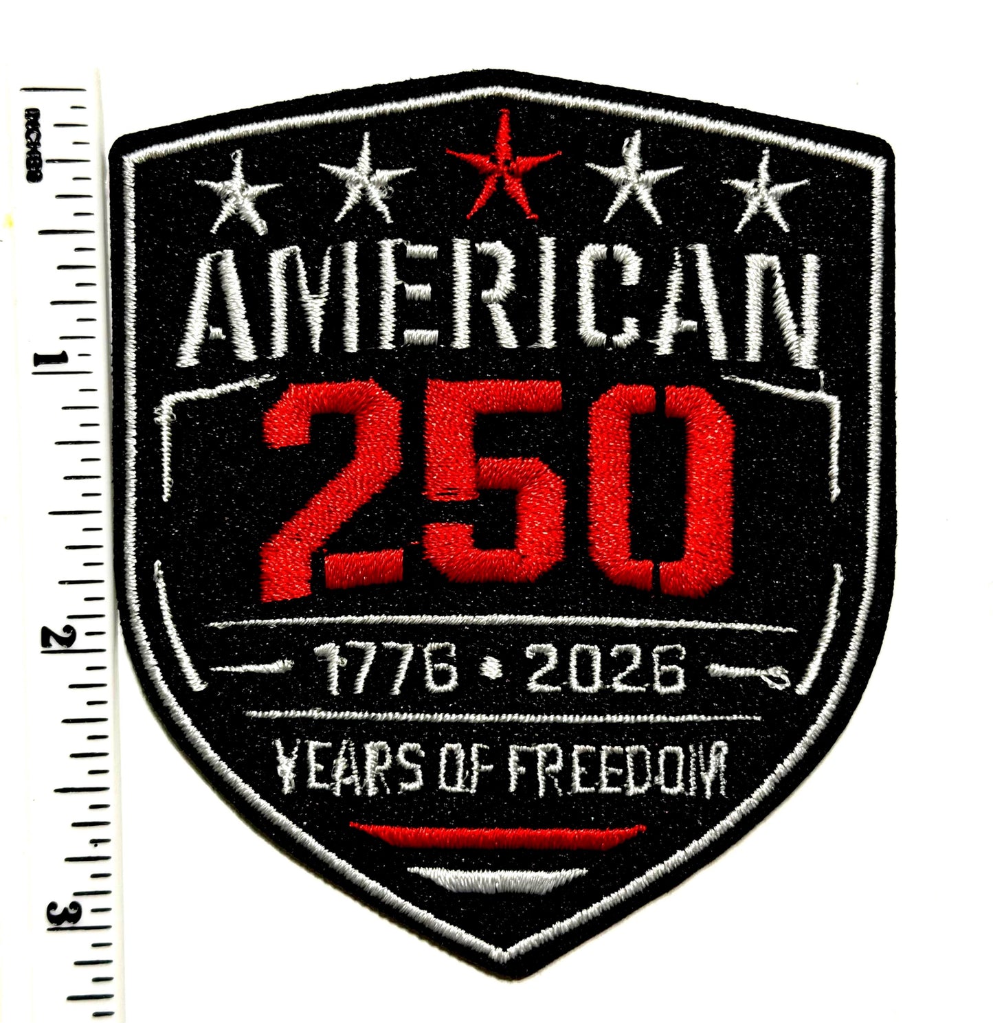 American 250 Years of Freedom patriotic 3”