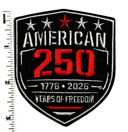American 250 Years of Freedom patriotic 3”