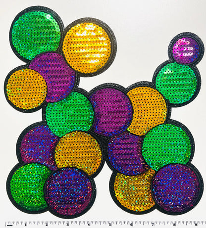 Mardi Gras Bead Dog 10”