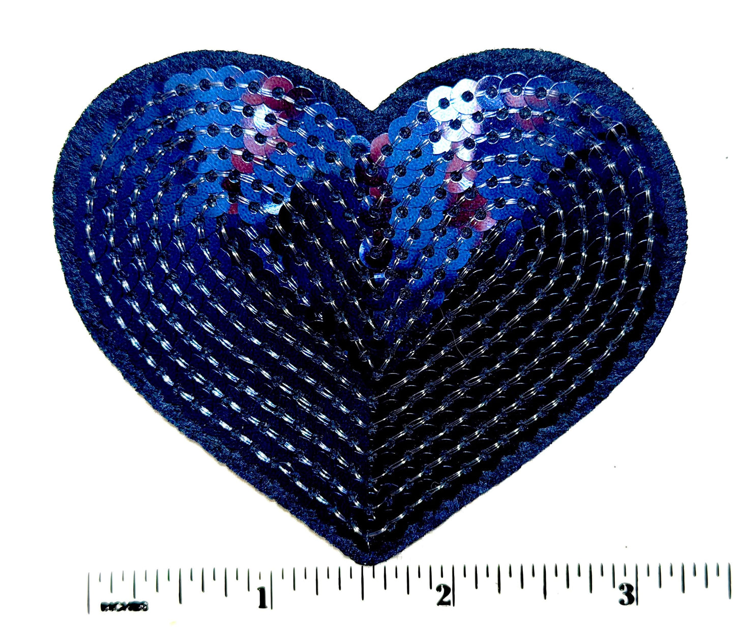 Sequins Heart patches 3” - Iron on Patch