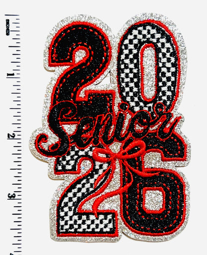 Senior 2026 Patches - Embroidered Iron on patches
