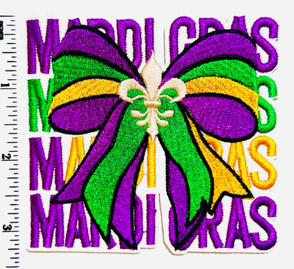 Mardi Gras patch - 3.5”