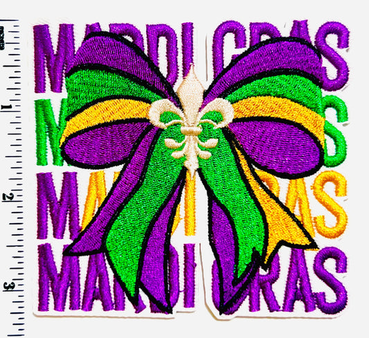 Mardi Gras patch - 3.5”