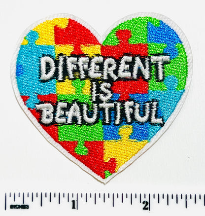 Autism Awareness patches - Embroidered DIY Iron on patch