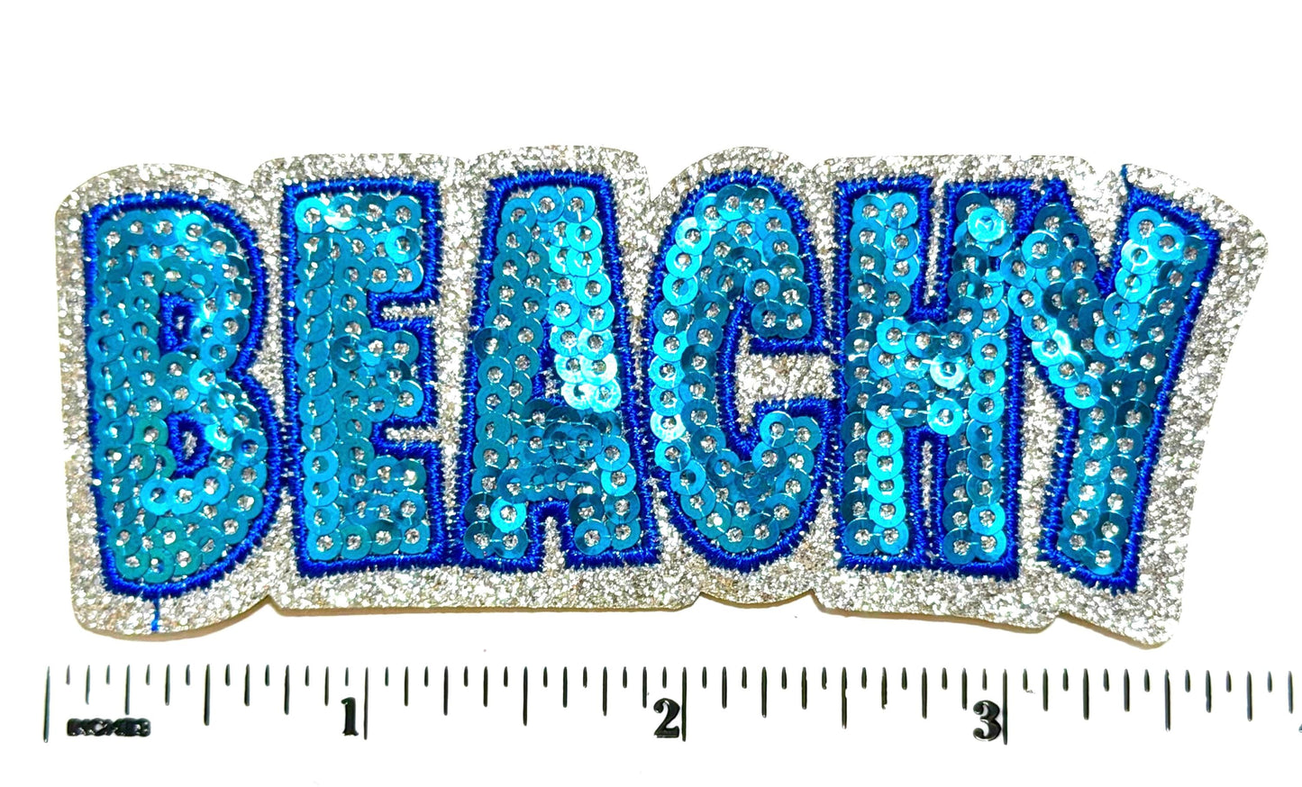 Beachy Sequin Patch – Iron-On DIY Applique for Hats, Backpacks, Jackets
