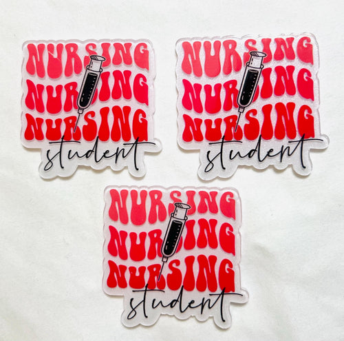 Nursing Student - flatback acrylics set of 3