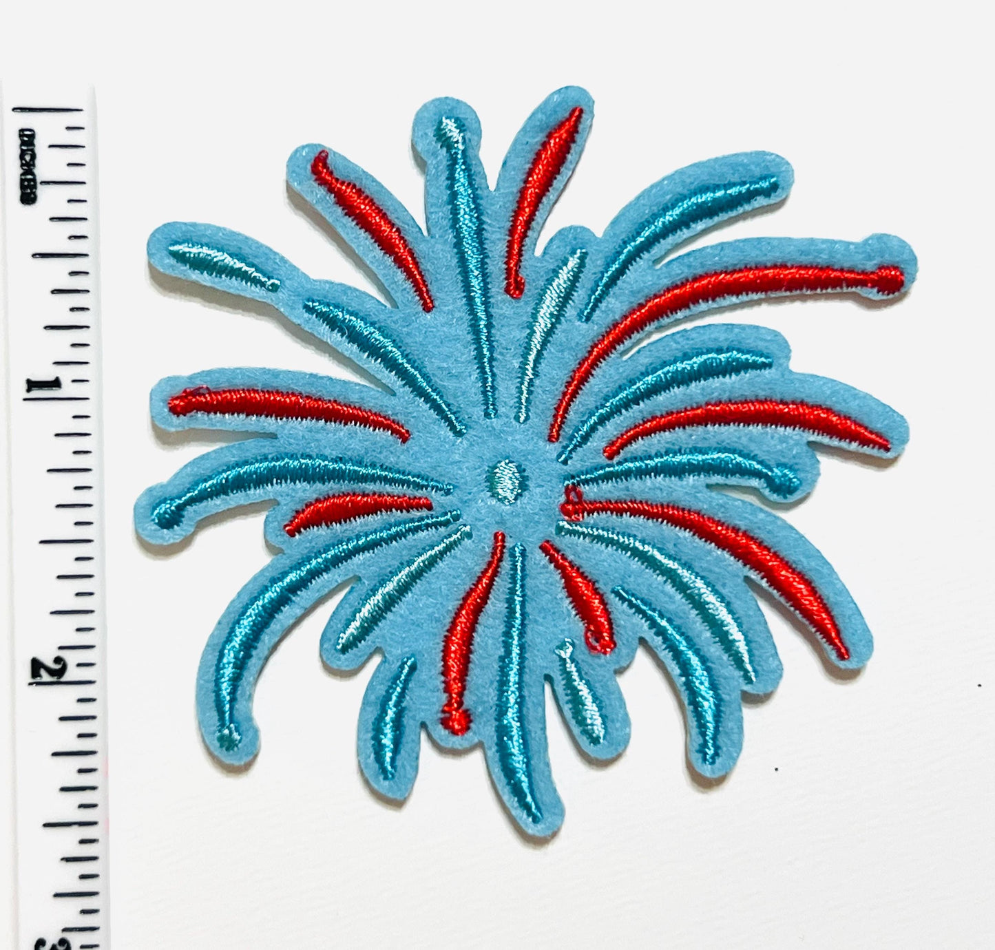 Fireworks - Embroidered Iron on patch
