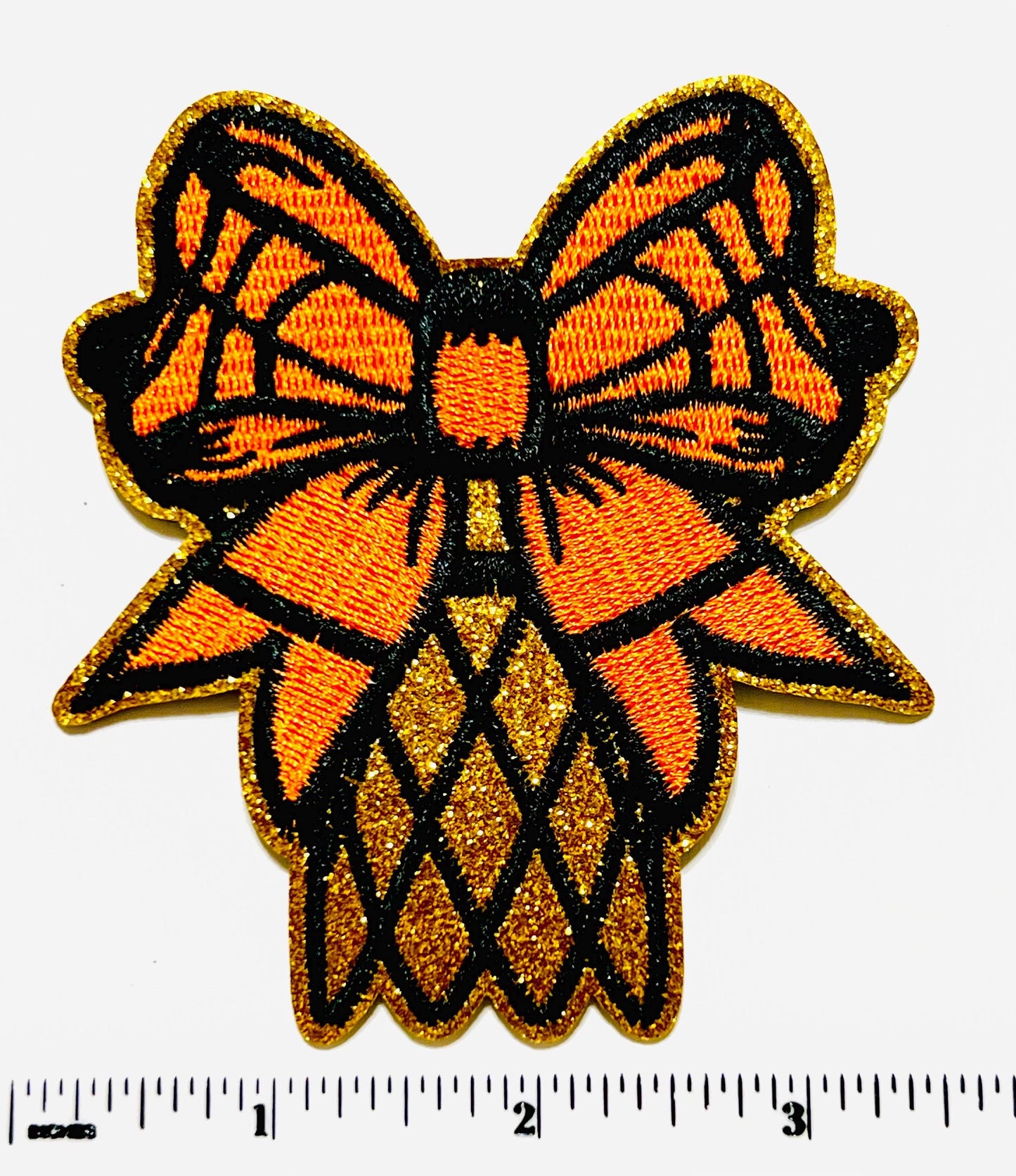 Basketball patches - Embroidered DIY Iron on patches with gold glitter