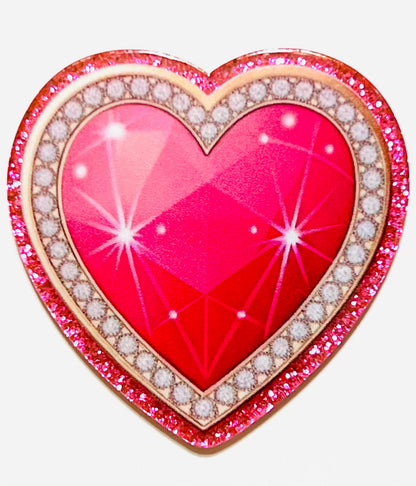 Heart acrylics - set of 3 flatback acrylics