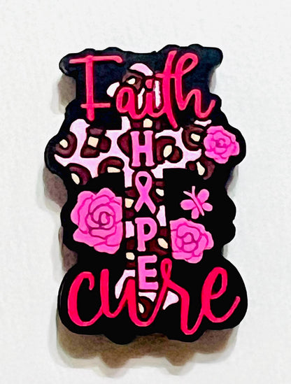 Breast cancer awareness focals- set of 3 double sided focals