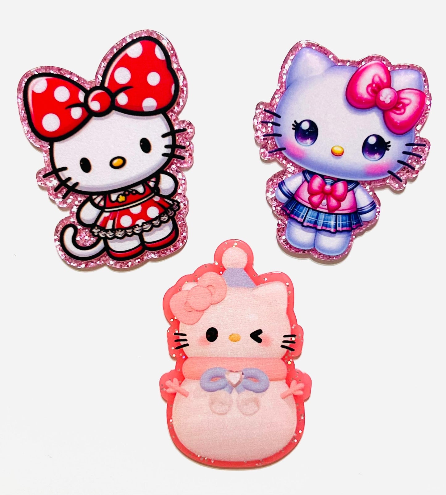 HK - set of 3 flatback acrylics