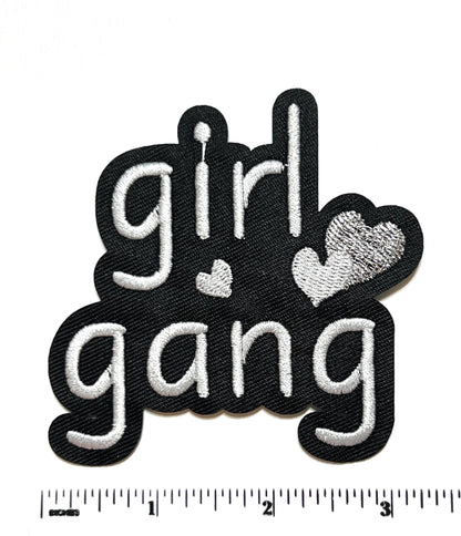 Girl Gang - Embroidered Iron on patch