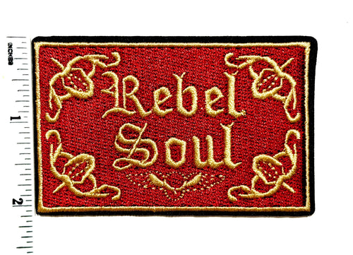 Rebel Soul patch - Embroidered DIY Iron on patch