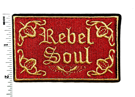 Rebel Soul patch - Embroidered DIY Iron on patch