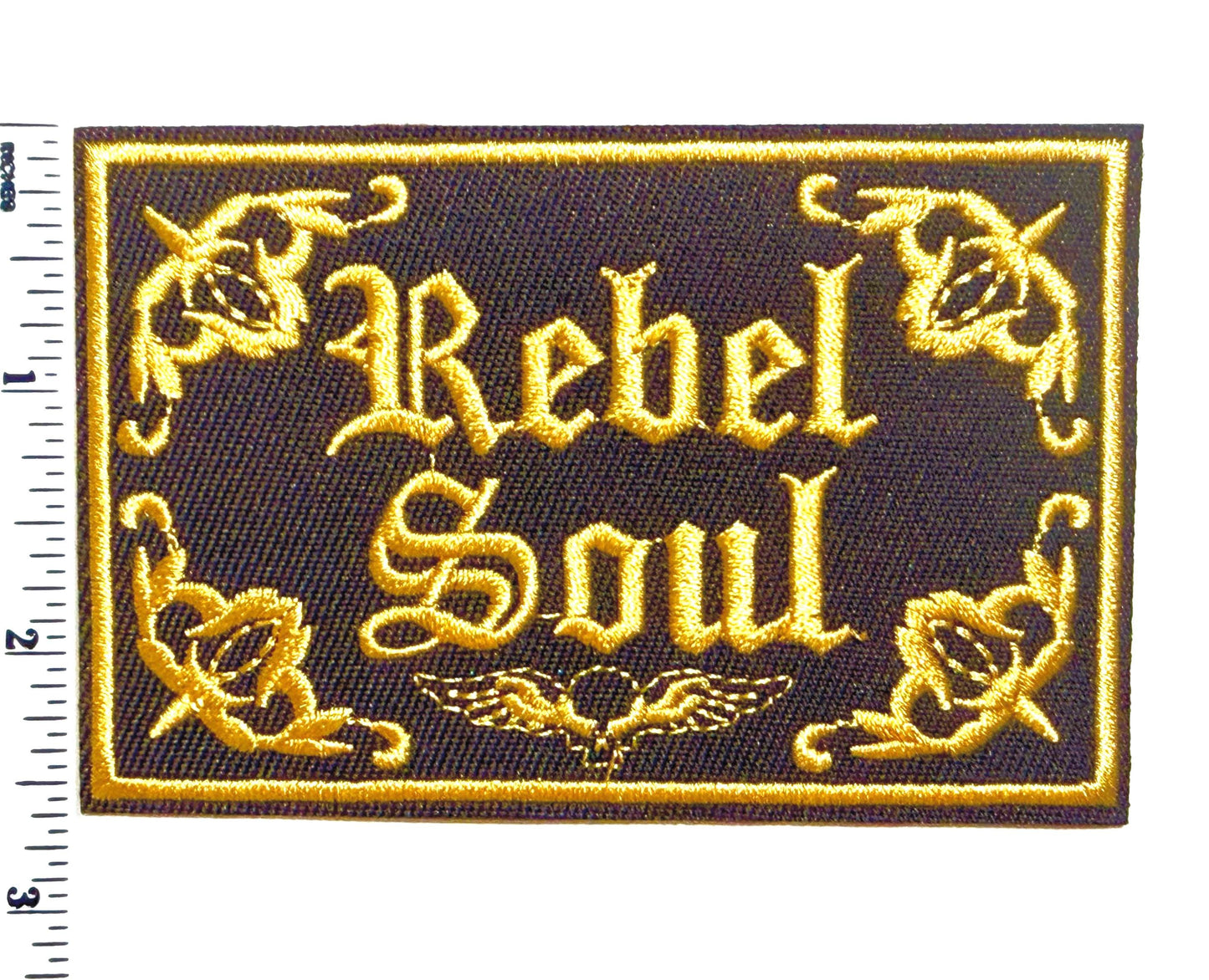 Rebel Soul patch - Embroidered DIY Iron on patch
